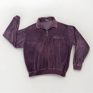 Alan Stuart Men’s XL Vintage Plum Colored Quarter Zip